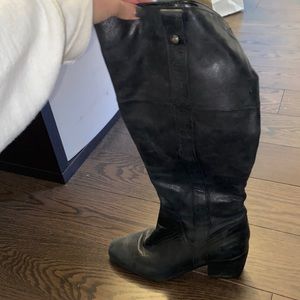 Tall leather Vince Camuto boots, barely worn